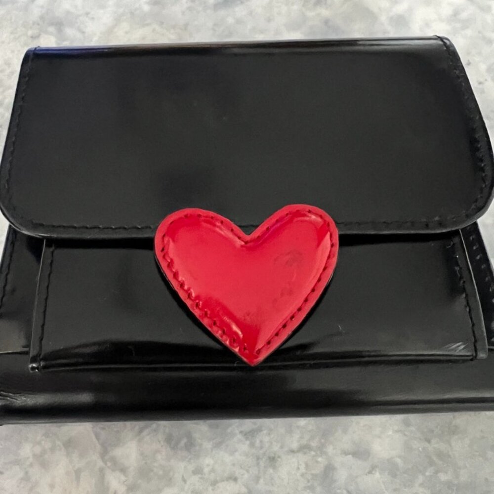 Vintage Moschino Wallet Red Heart Coin Purse
